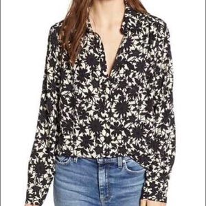 Hinge Split Neck Blouse